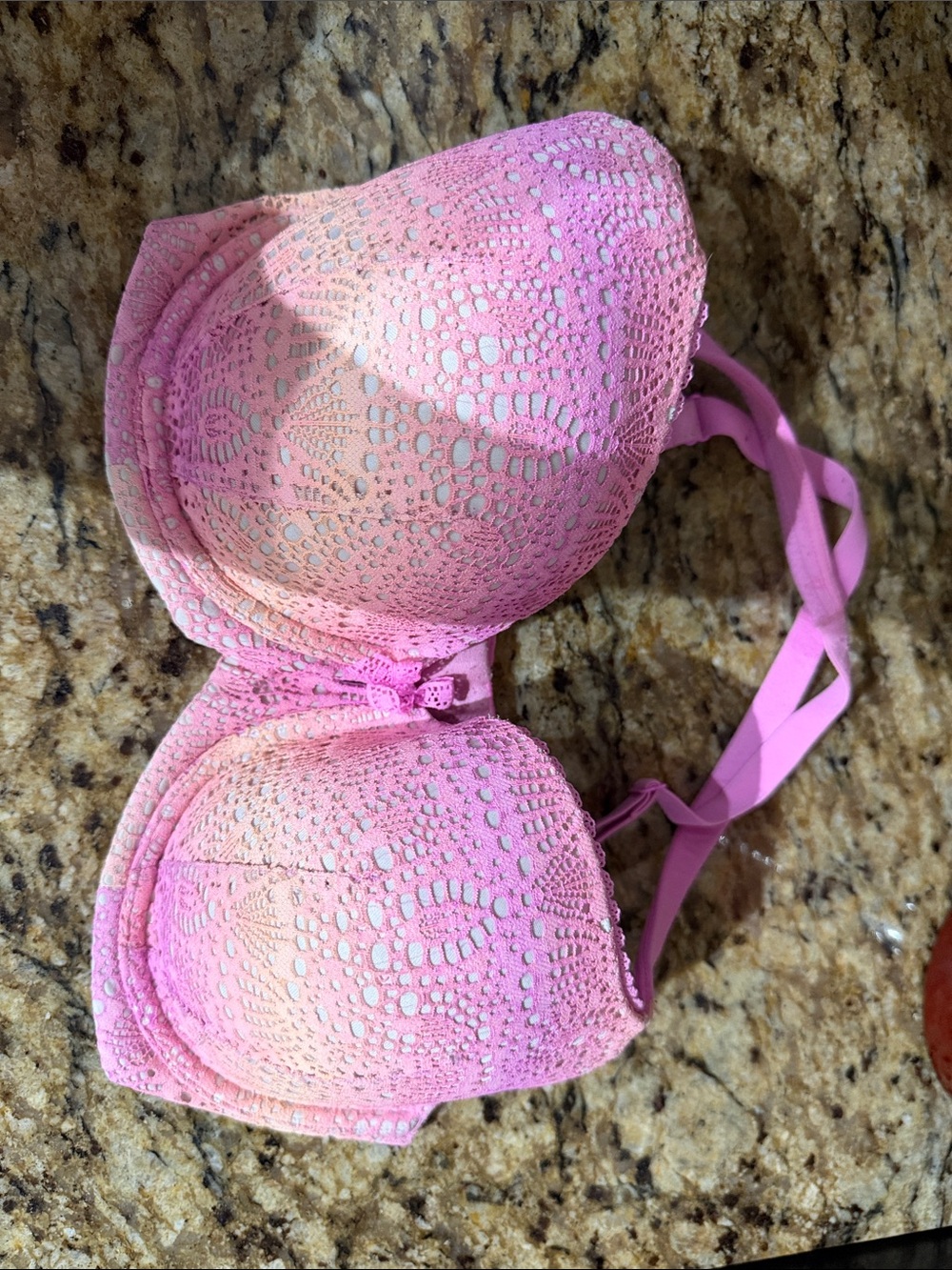Victoria's Secret Bright Pink Lined Demi Bra